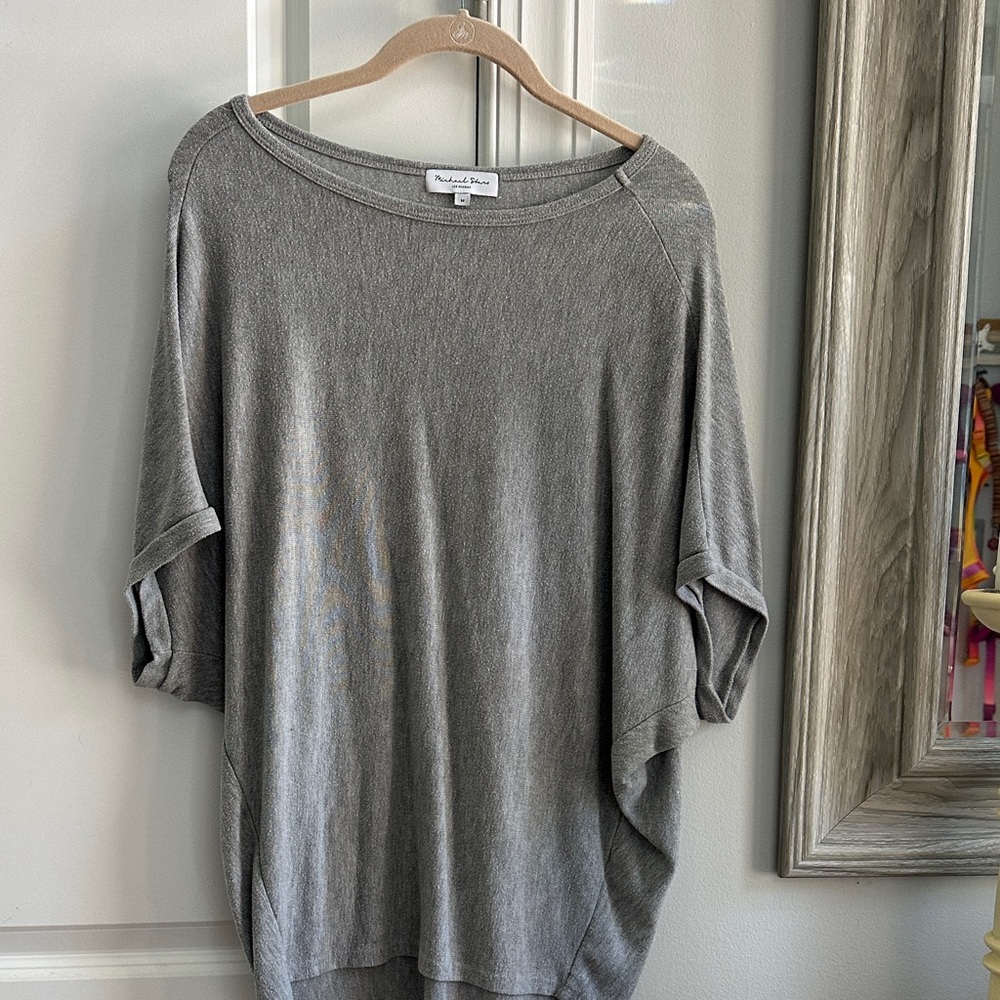 Michael Stars Charcoal Knit Blouse